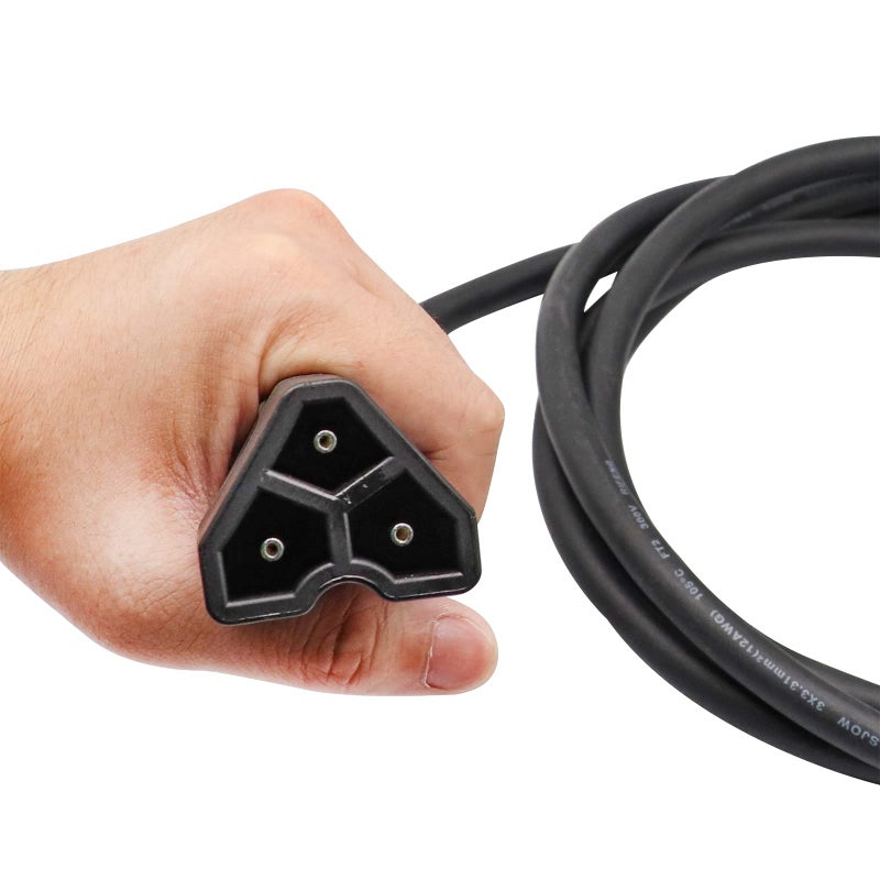 Drive-up 48-Volt Golf Cart Charger Plug 3-Pin Triangle Handle Connector with Wire Fits EZGO RXV 604321, 611219 (Charger Plug with Wire) - Image 5